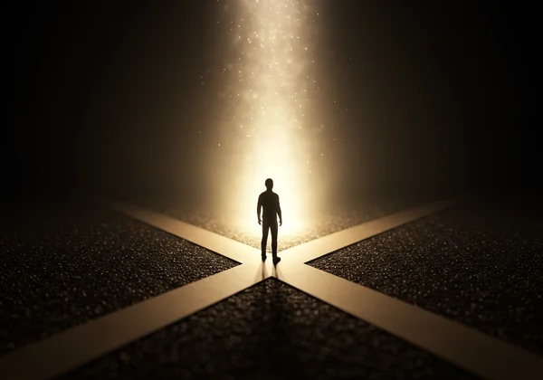 Person navigating ethical dilemma, growth journey.