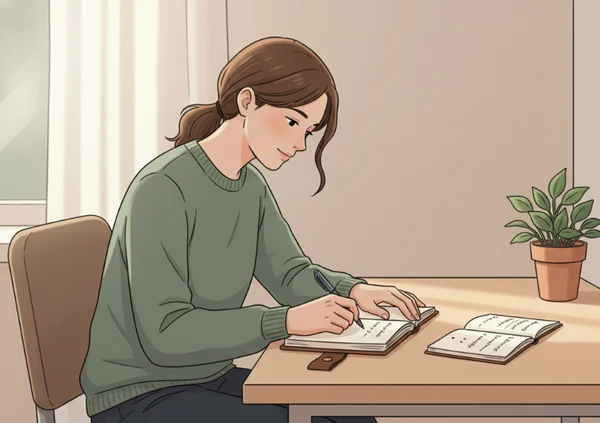 Private reflection after group talk