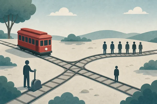 Trolley switch ethical dilemma