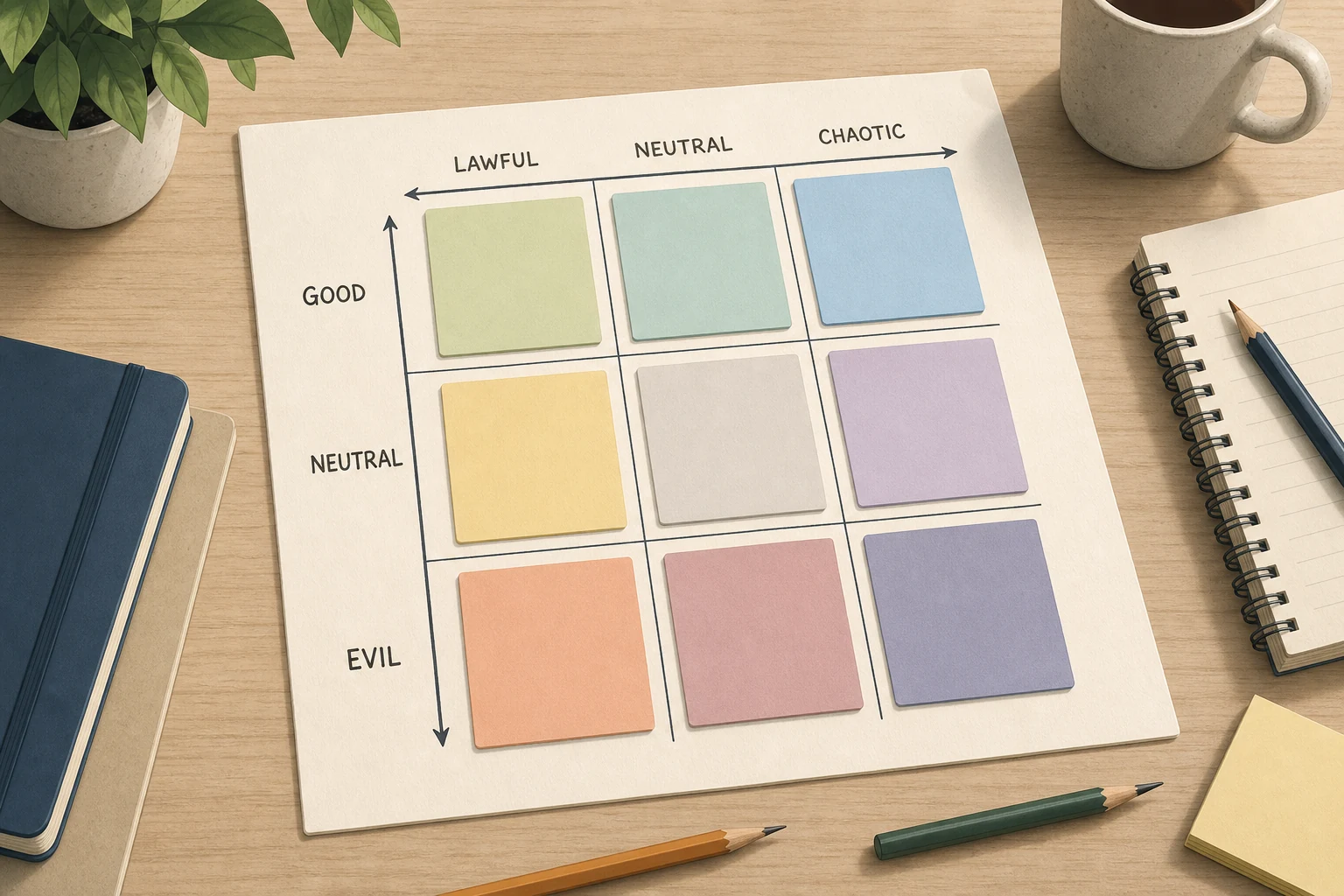 Alignment chart grid overview